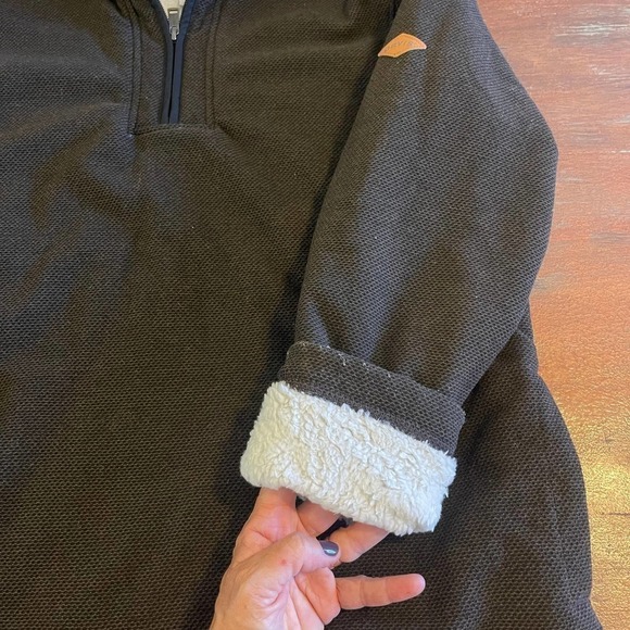 Orvis Men's Sherpa Lined Sweater Size Medium - Picture 8 of 11